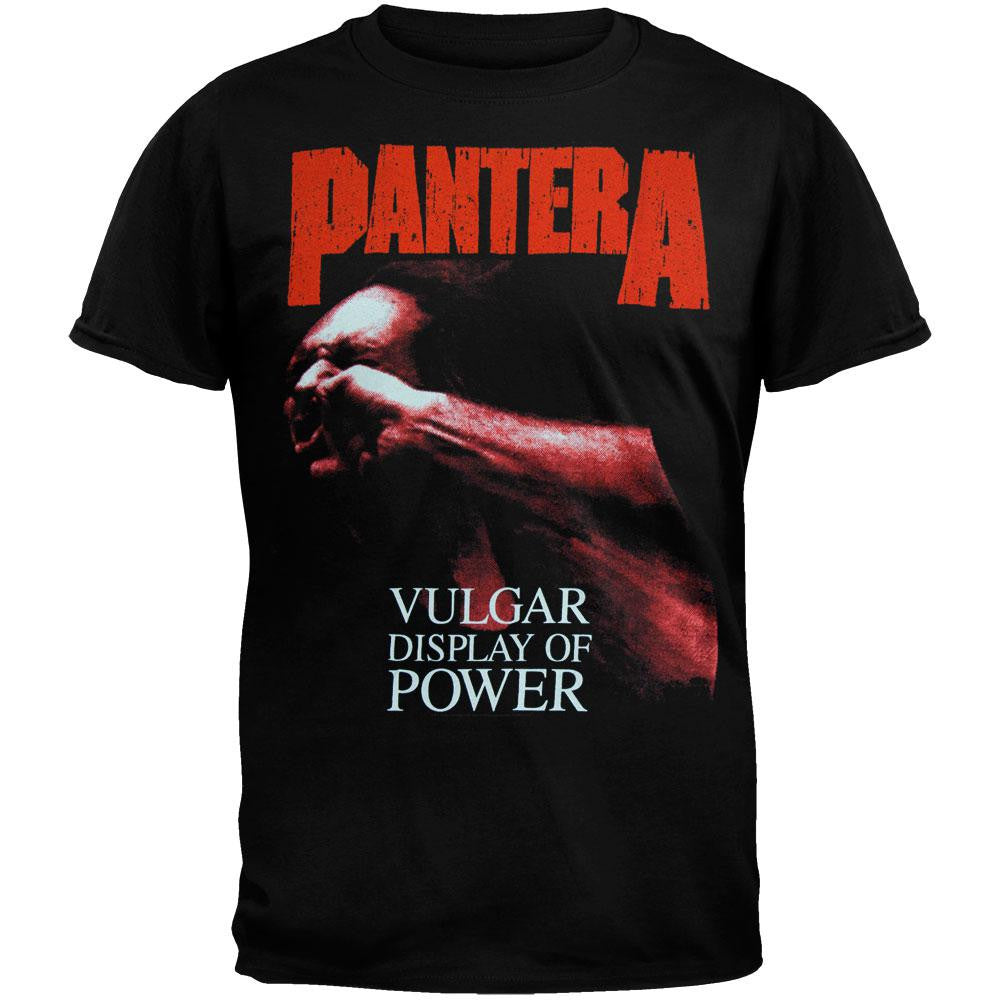 Pantera - Red Vulgar T-Shirt Men's T-Shirts Pantera SM Black