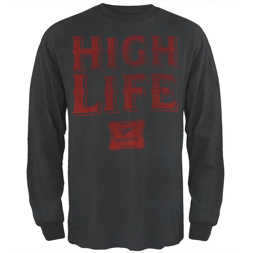 Miller - High Life Logo Thermal Men's Thermals Miller 2XL Grey