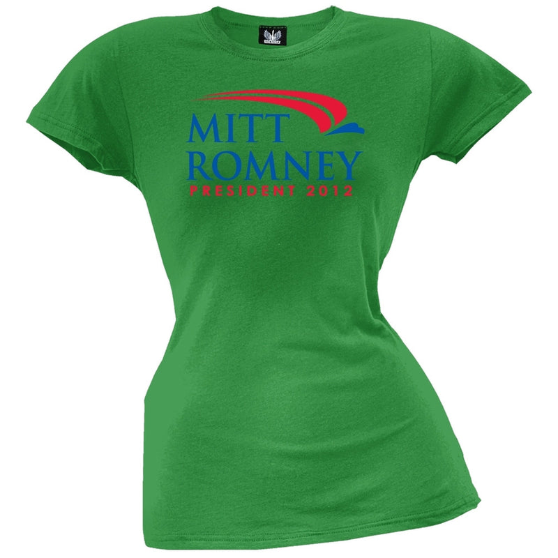 Mitt Romney For President 2012 Black Juniors T-Shirt Juniors T-Shirts Old Glory