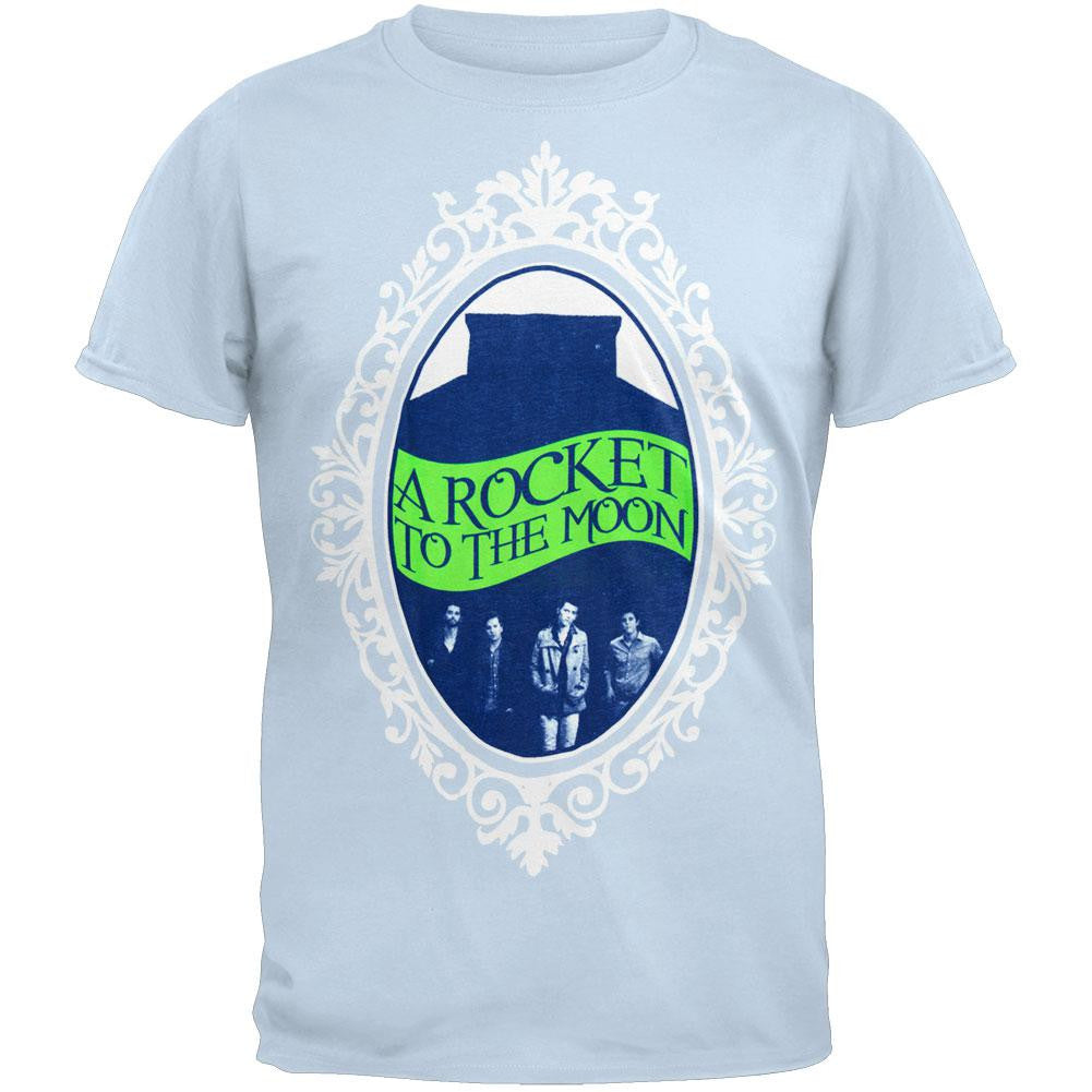 A Rocket To The Moon - Frame Soft T-Shirt Men's T-Shirts A Rocket to the Moon SM Blue