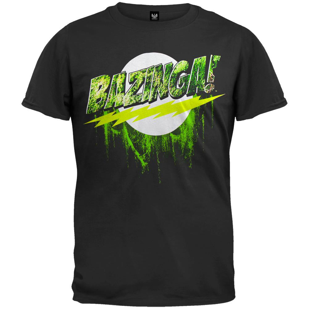 Big Bang Theory - Swamp Thing Bazinga T-Shirt Men's T-Shirts Big Bang Theory SM Black
