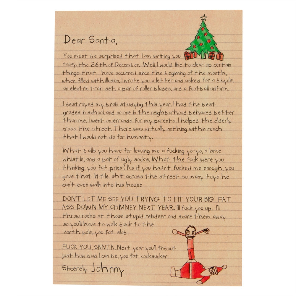 Dear Santa Christmas Card 