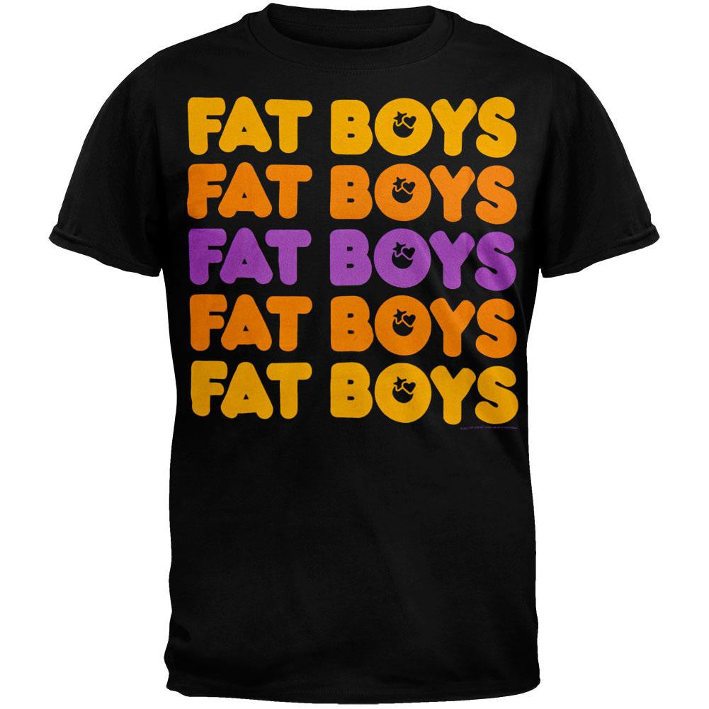 Fat Boys - Names T-Shirt Men's T-Shirts The Fat Boys 2XL Black