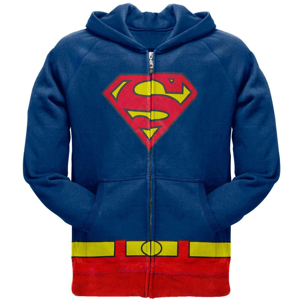 Superman - Costume Hoodie Men's Hoodies Superman SM Blue