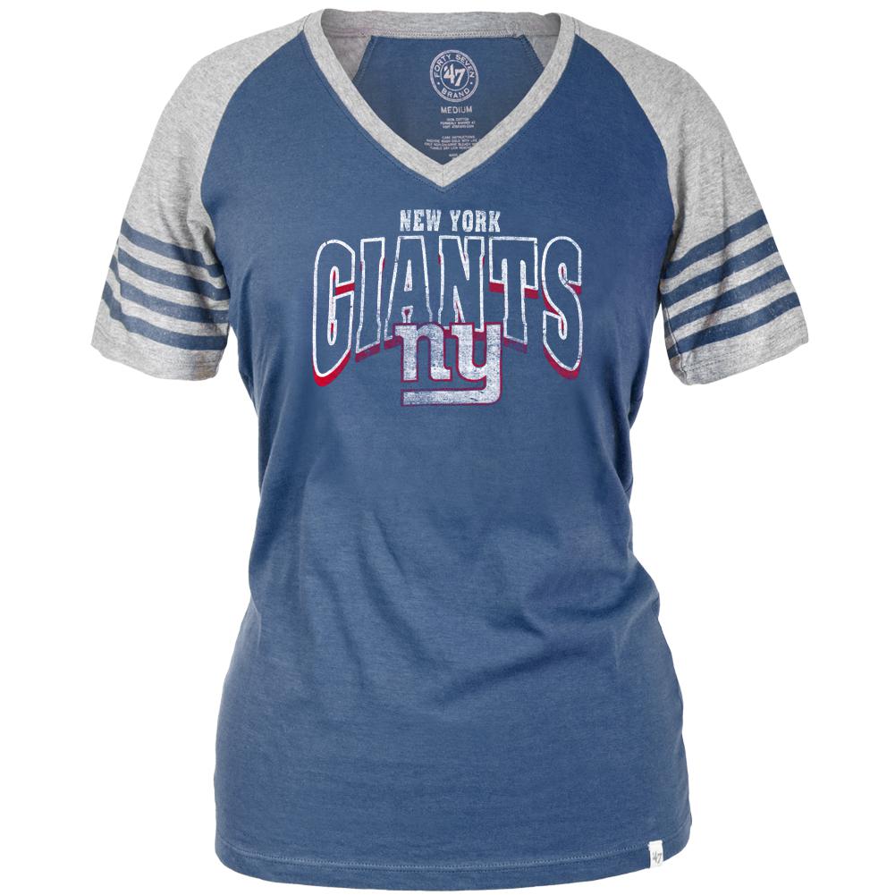 New York Giants - Ballpark Juniors Premium Jersey T-Shirt Juniors T-Shirts New York Giants LG Blue