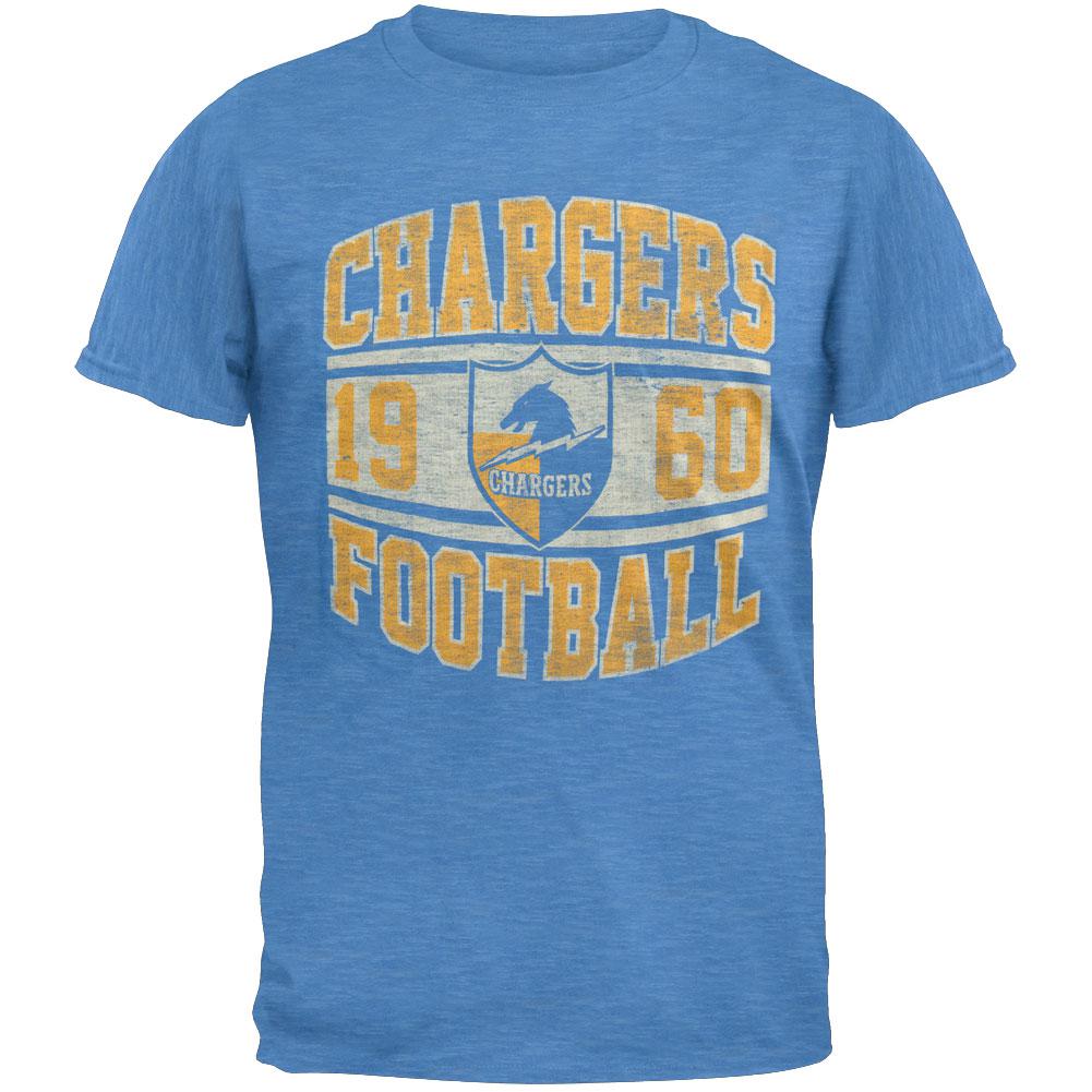 San Diego Chargers - Inaugural Logo Premium T-Shirt Men's T-Shirts San Diego Chargers SM Light Blue