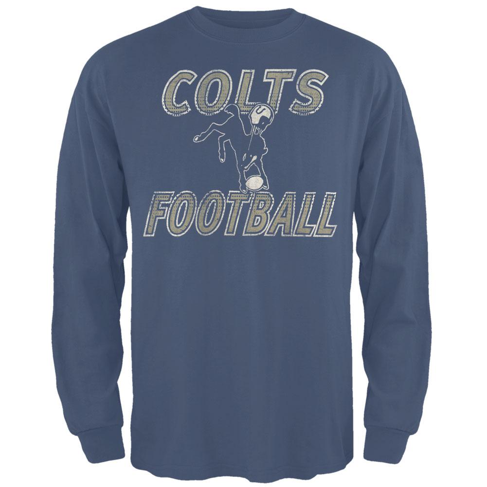Indianapolis Colts - Flanker Logo Premium Long Sleeve T-Shirt Men's Long Sleeves Indianapolis Colts 2XL Blue