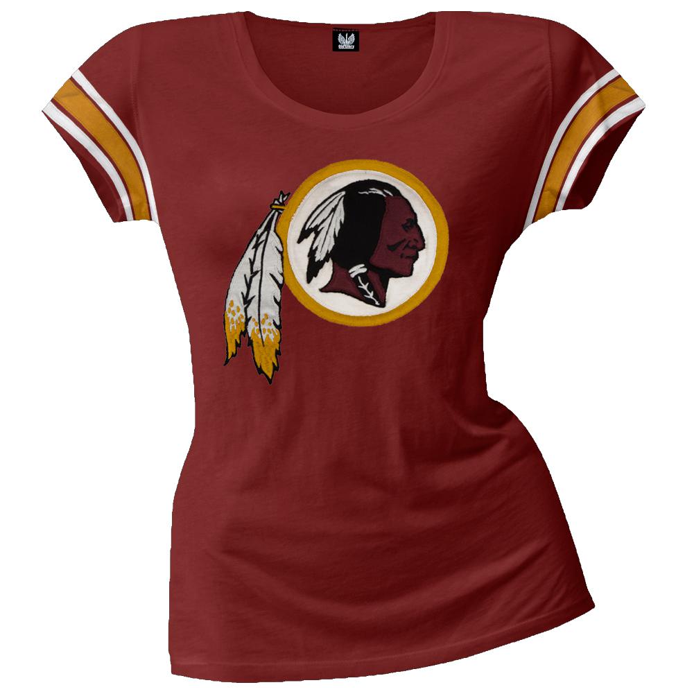 Washington Redskins - Off Campus Juniors Premium Scoop T-Shirt Juniors T-Shirts Washington Redskins SM Red