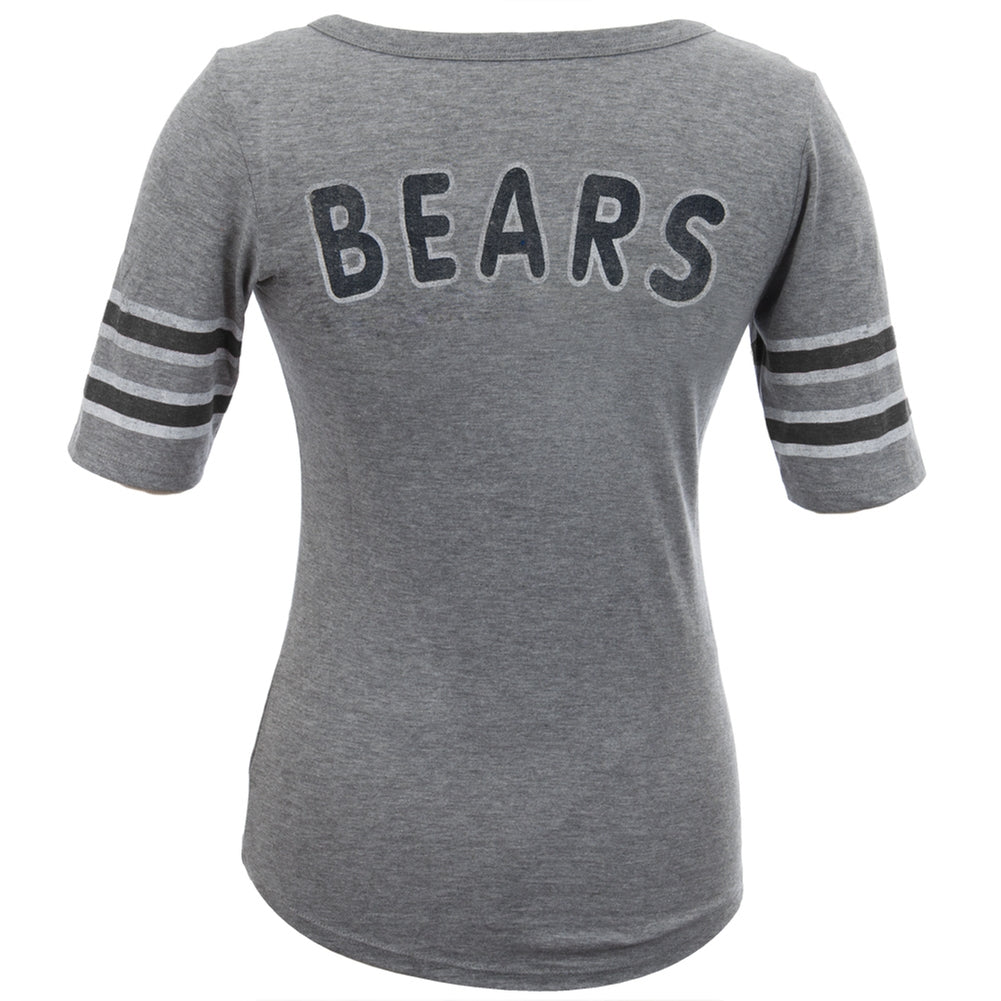 Chicago Bears - Playoff Premium Juniors Henley Juniors T-Shirts Chicago Bears