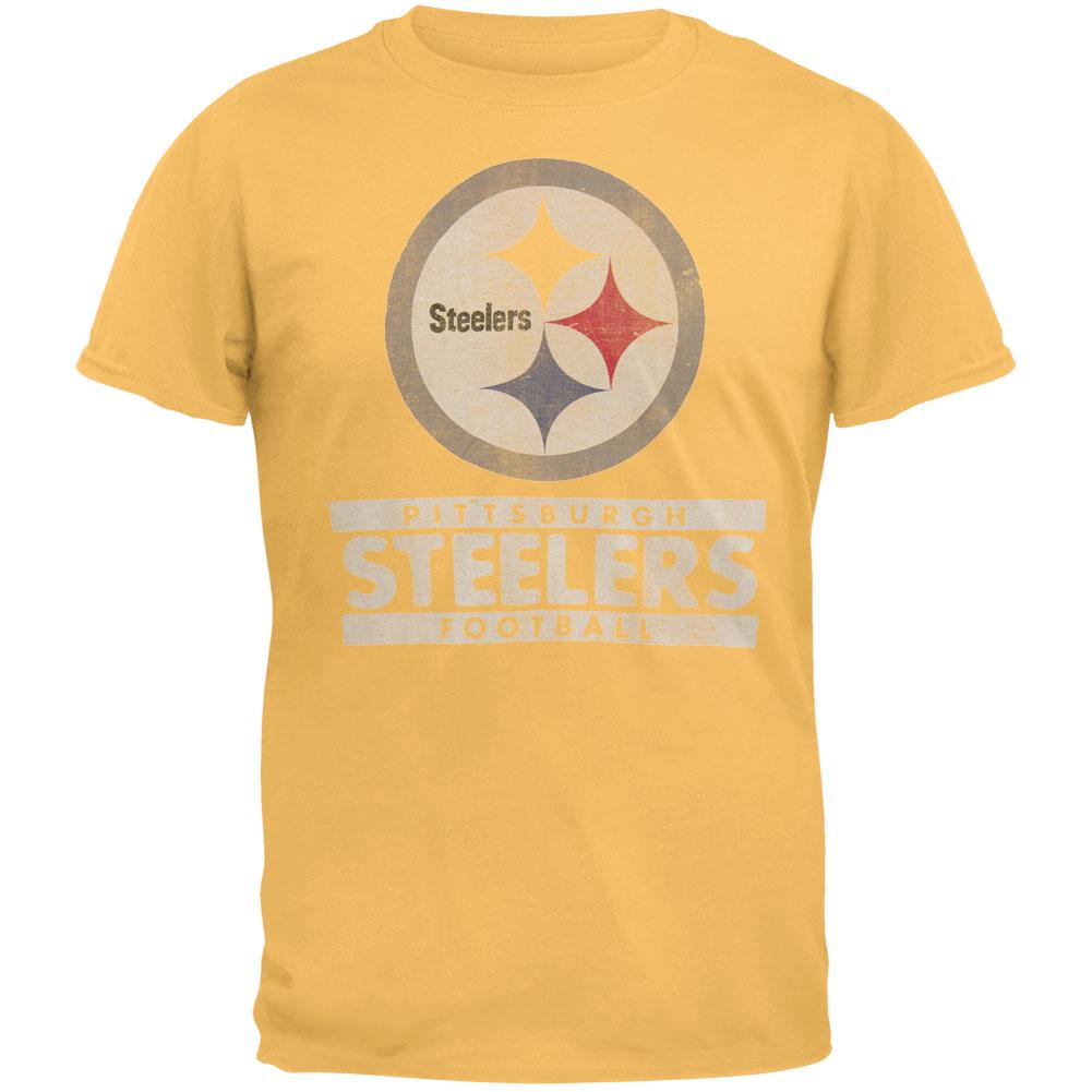 Pittsburgh Steelers - Flanker Premium T-Shirt Men's T-Shirts Pittsburgh Steelers SM Yellow