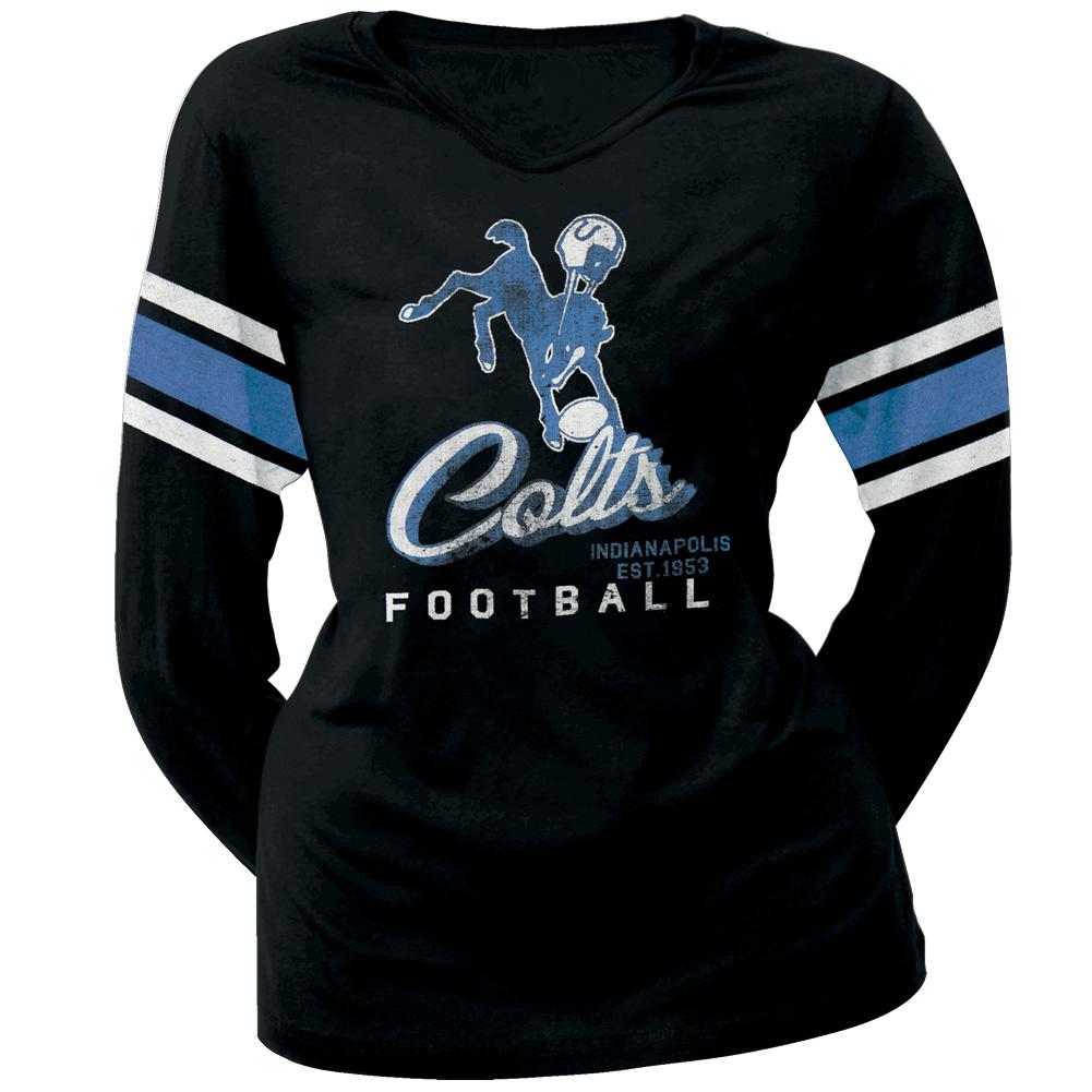 Indianapolis Colts - Homerun Premium Juniors Long Sleeve T-Shirt Juniors Long Sleeves Indianapolis Colts LG Black
