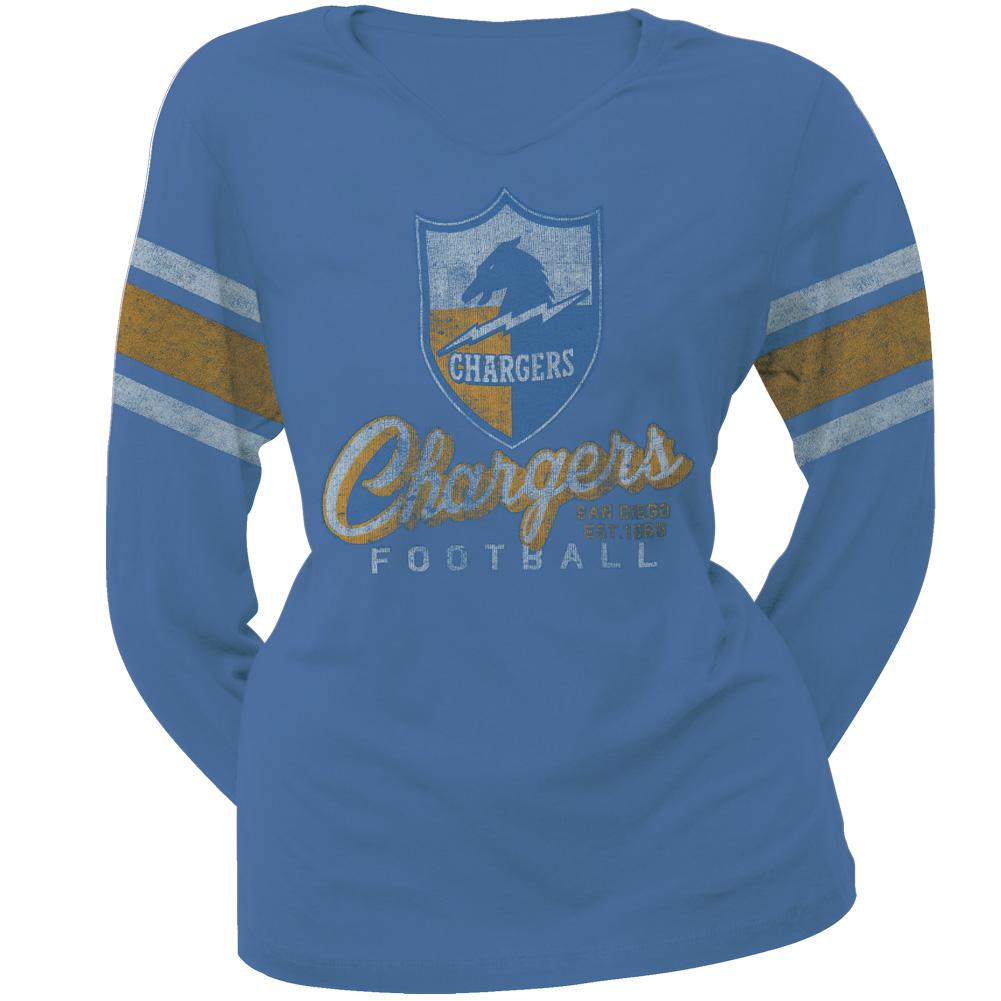 San Diego Chargers - Homerun Premium Juniors Long Sleeve T-Shirt Juniors Long Sleeves San Diego Chargers LG Blue