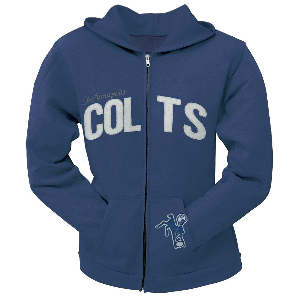 Indianapolis Colts - Pep Rally Premium Juniors Full Zip Hoodie Juniors Hoodies Indianapolis Colts SM Blue