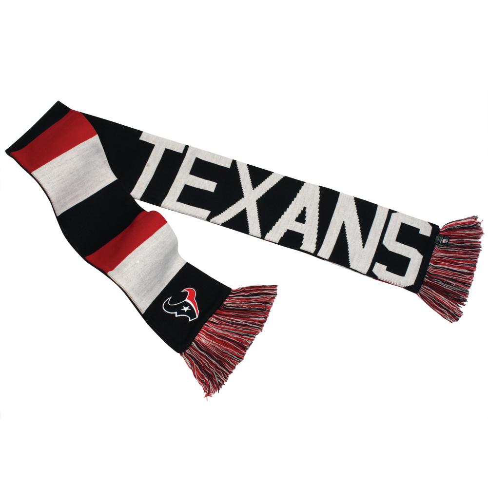 Houston Texans - Baker Reversible Striped Knit Scarf Scarves & Boas Old Glory OS Black