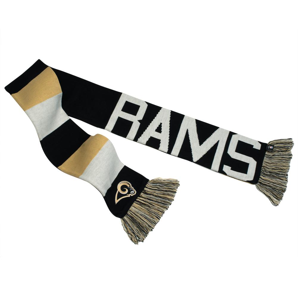 St. Louis Rams - Baker Reversible Striped Knit Scarf Scarves & Boas Old Glory OS Blue