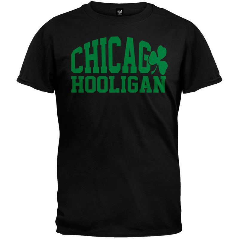 St. Patricks Day - Chicago Hooligan Green T-Shirt Men's T-Shirts Old Glory