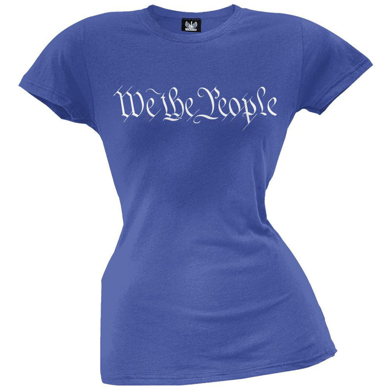 We The People Red Juniors T-Shirt Juniors T-Shirts Old Glory