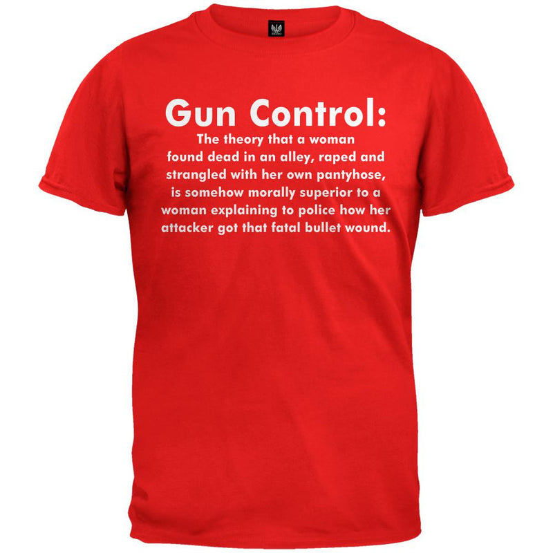 Gun Control Definition Black T-Shirt Men's T-Shirts Old Glory