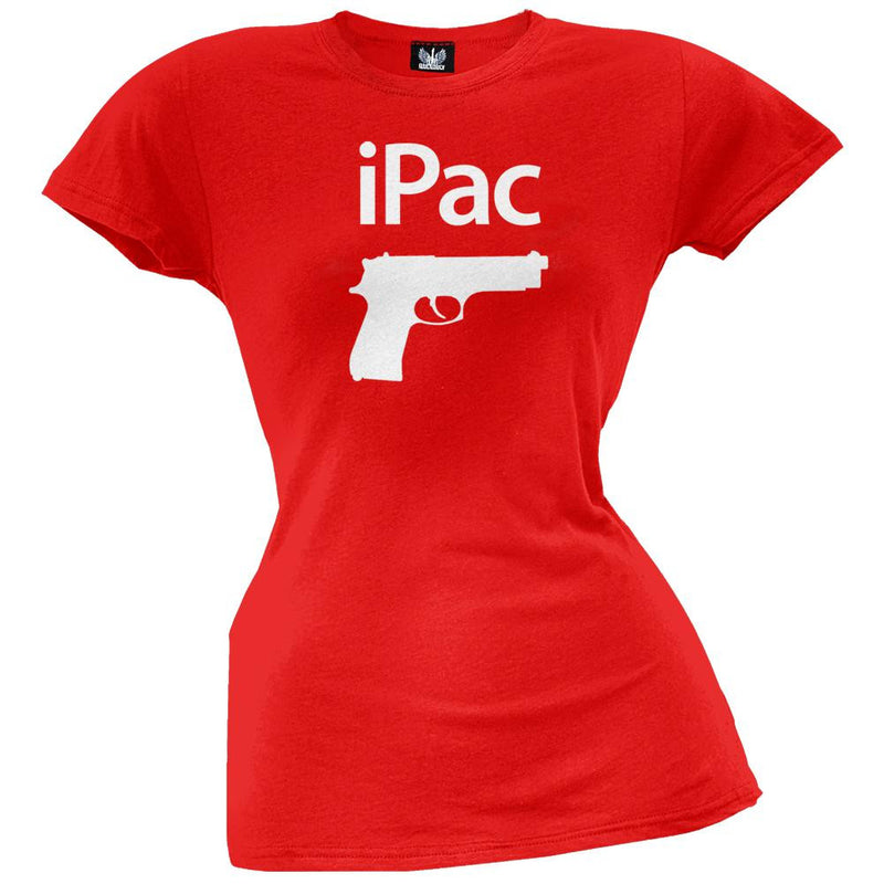 iPac Black Juniors T-Shirt Juniors T-Shirts Old Glory