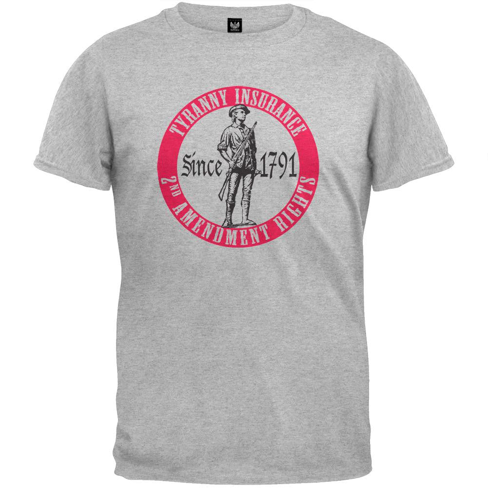 Tyranny Insurance White T-Shirt Men's T-Shirts Old Glory