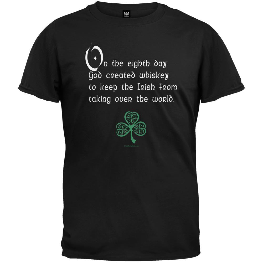 On The Eighth Day T-Shirt Men's T-Shirts Old Glory SM Black