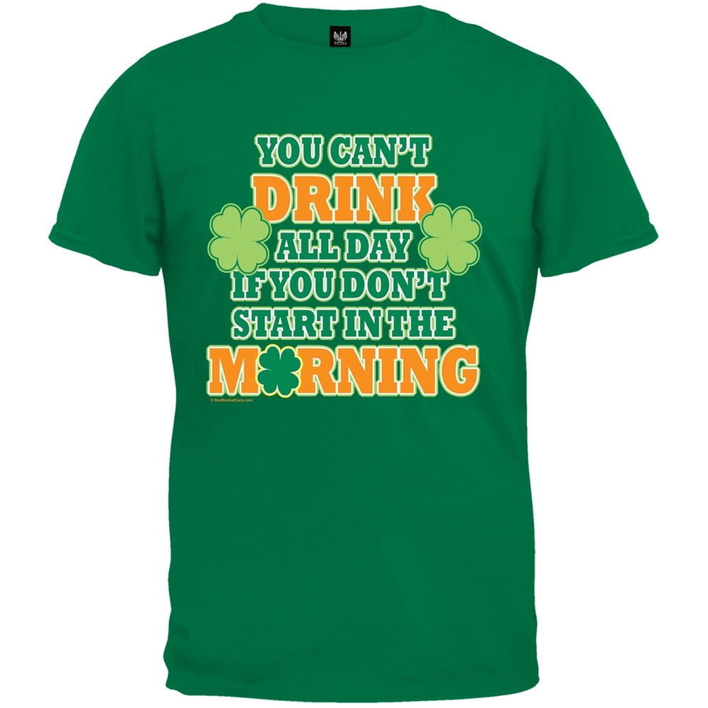 You Can't Drink All Day T-Shirt Men's T-Shirts Old Glory