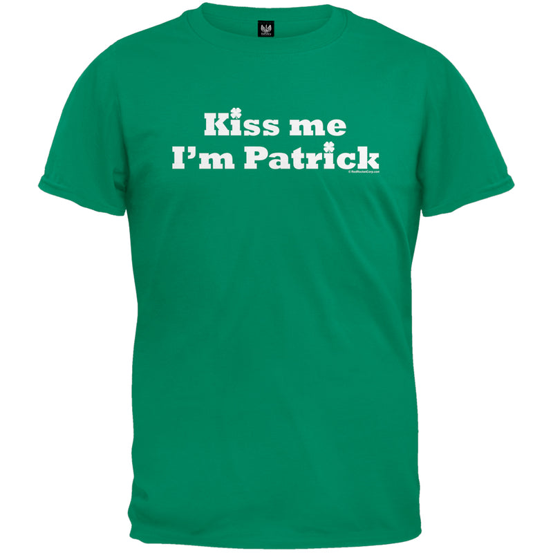 Kiss Me I'm Patrick T-Shirt Men's T-Shirts Old Glory 3XL Irish Green