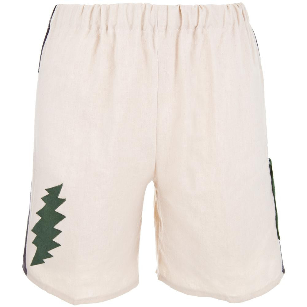 Grateful Dead - Lightning Bolt Natural Toddler Shorts Toddler Shorts Grateful Dead