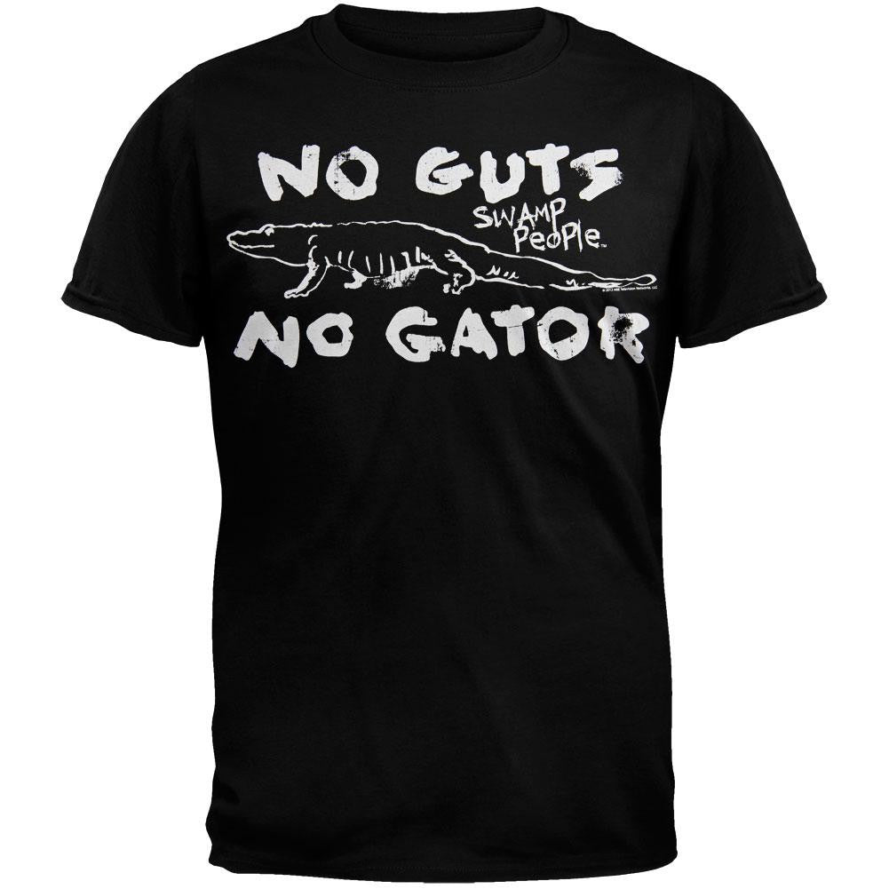 Swamp People - No Guts No Gator T-Shirt Men's T-Shirts Swamp People 2X Black