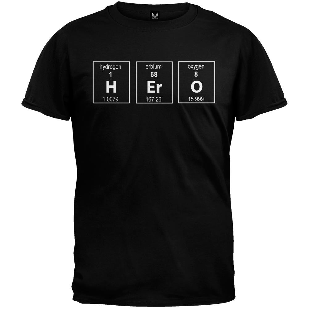 Hero Periodic Table T-Shirt Men's T-Shirts Old Glory