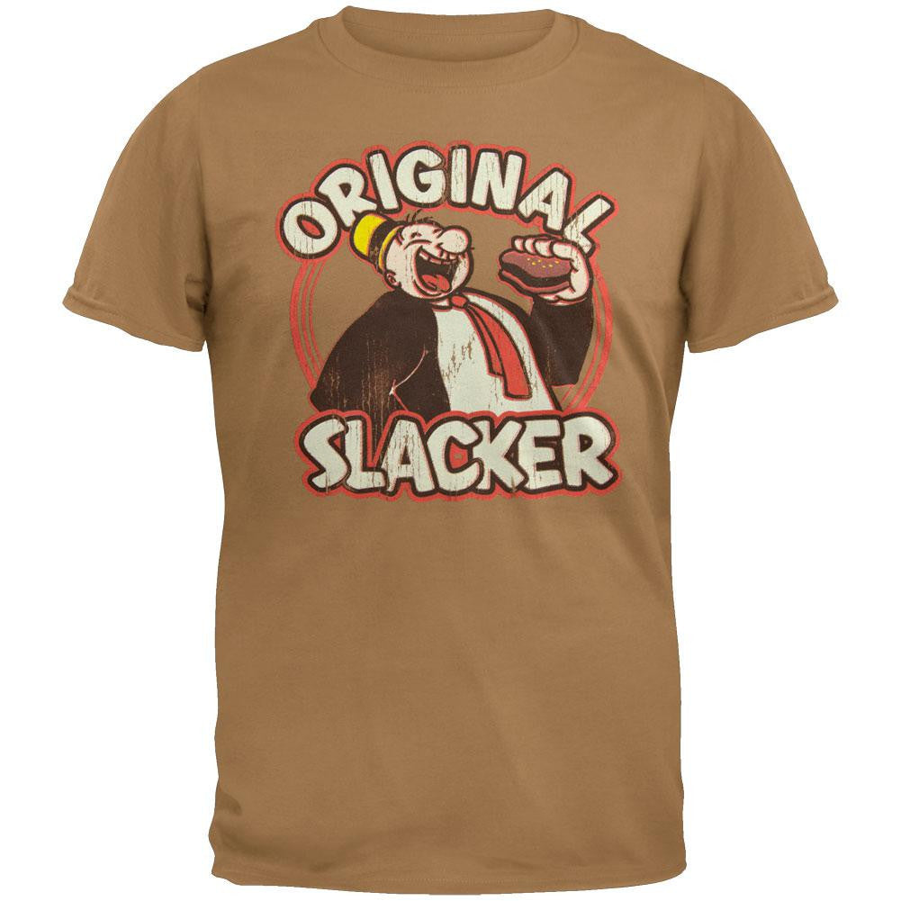 Popeye - Original Slacker T-Shirt Men's T-Shirts Popeye 2XL Beige