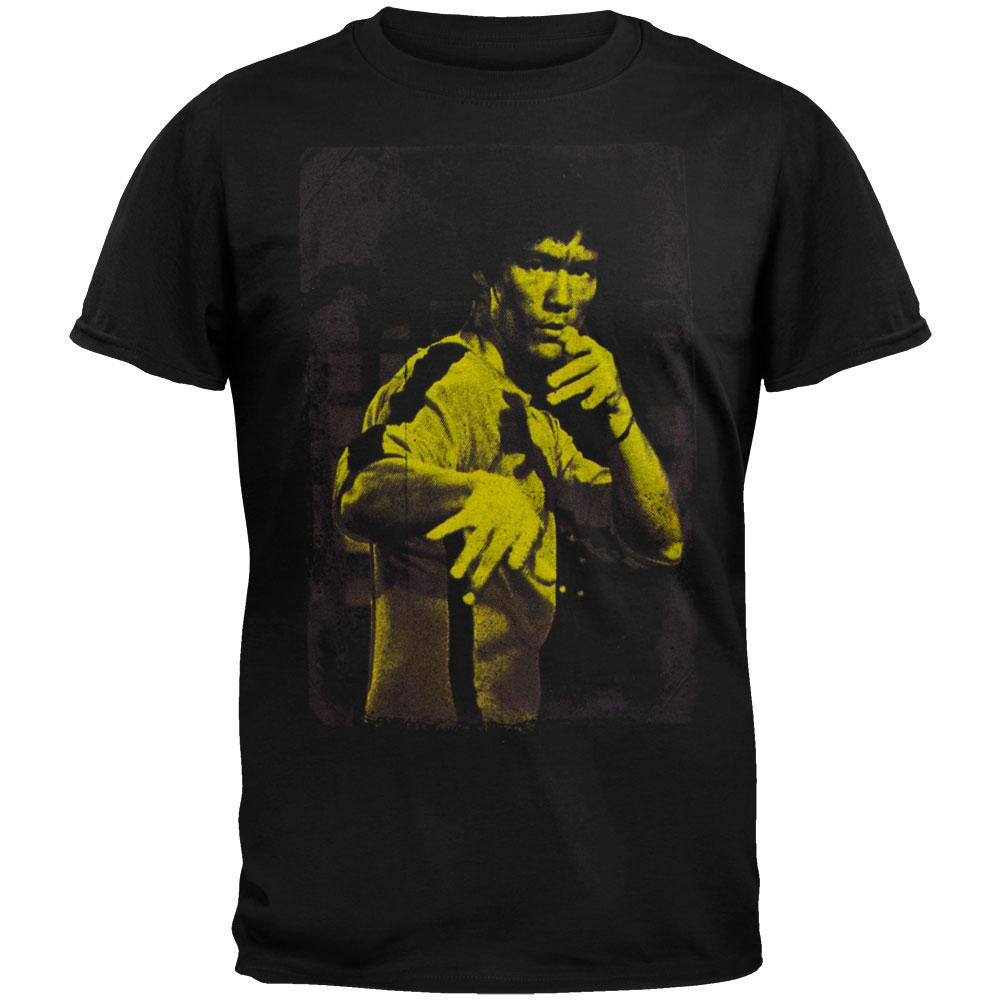 Bruce Lee - Pose Soft T-Shirt Men's T-Shirts Bruce Lee SM Black