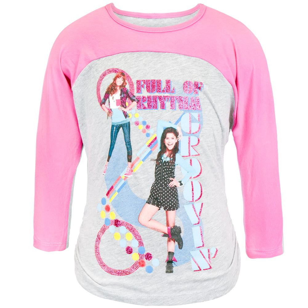 Shake It Up - Full of Rhythm Girls Youth Raglan Youth Long Sleeves Shake It Up XS Grey
