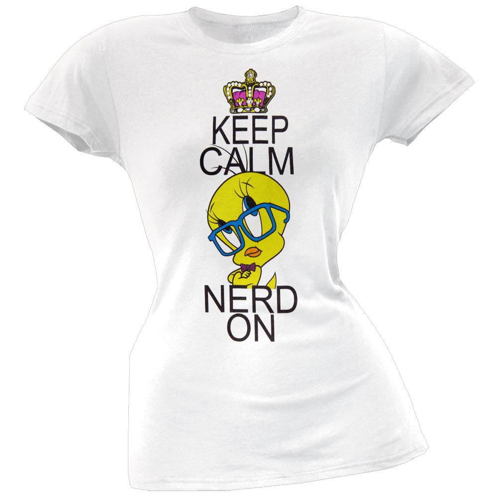 Looney Tunes - Calm Juniors T-Shirt Juniors T-Shirts Looney Tunes LG White