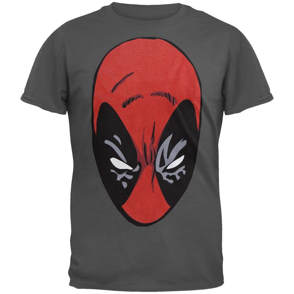 Deadpool - Head T-Shirt Men's T-Shirts Deadpool 2XL Grey
