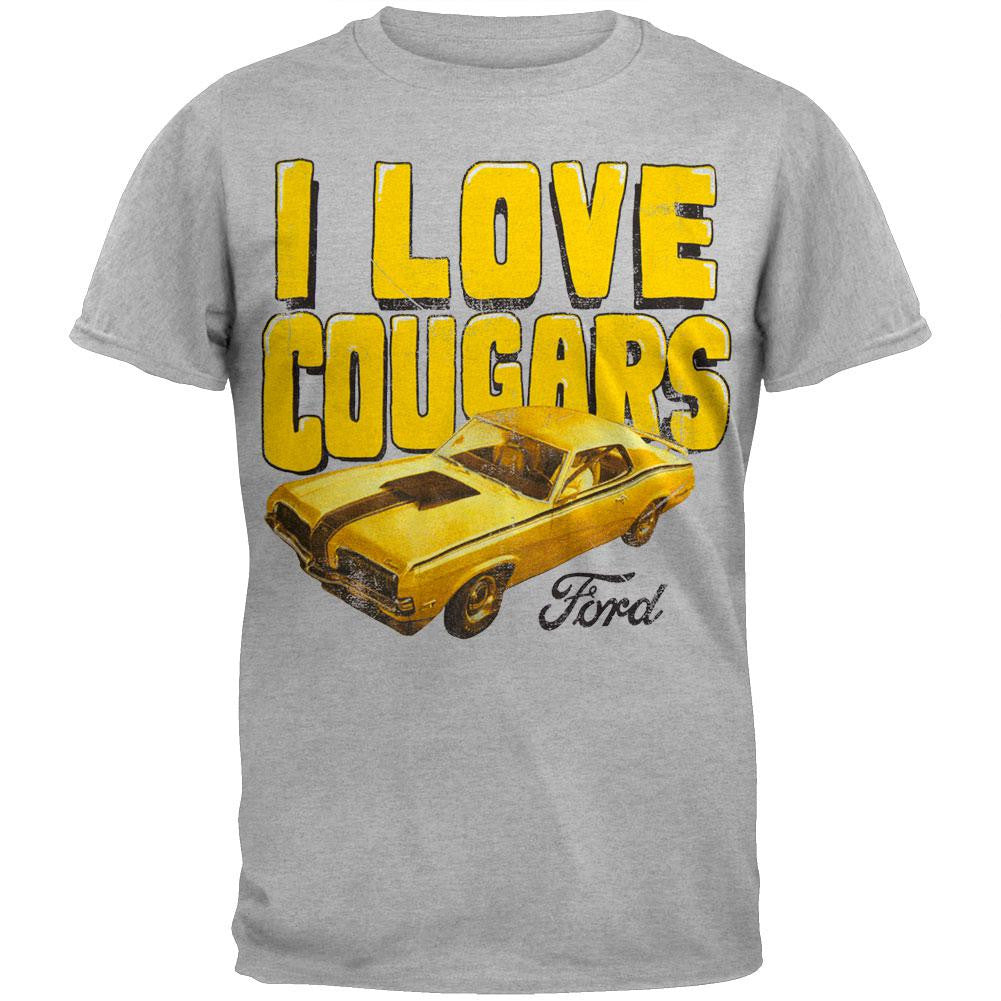 Ford - Cougars Rule Soft T-Shirt Men's T-Shirts Ford 2XL Grey
