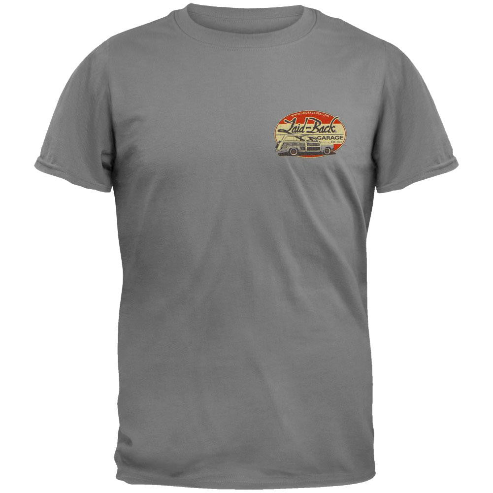 Laid Back - Dream Garage Overdye T-Shirt Men's T-Shirts Laid Back 2XL Grey
