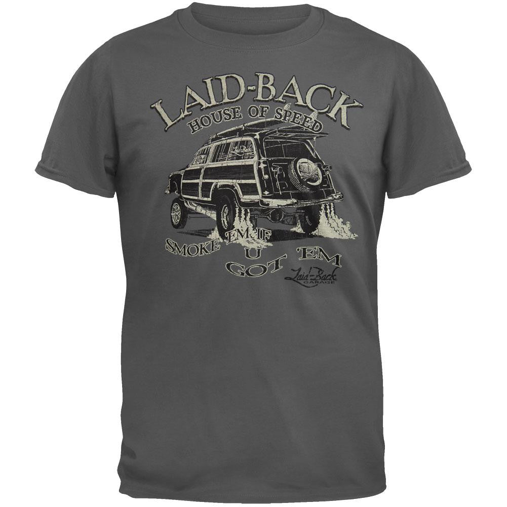 Laid Back - Gasser Woodie Overdye T-Shirt Men's T-Shirts Laid Back 2XL Grey