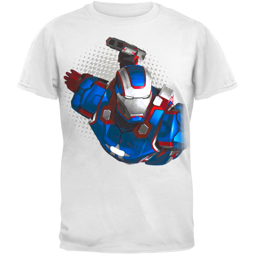 Iron Man - Patriot Flyer Youth T-Shirt Youth T-Shirts Iron Man LG White