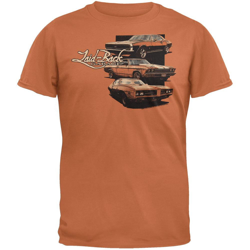 Laid Back - GM Power Overdye Chill T-Shirt Men's T-Shirts Laid Back 2XL Orange