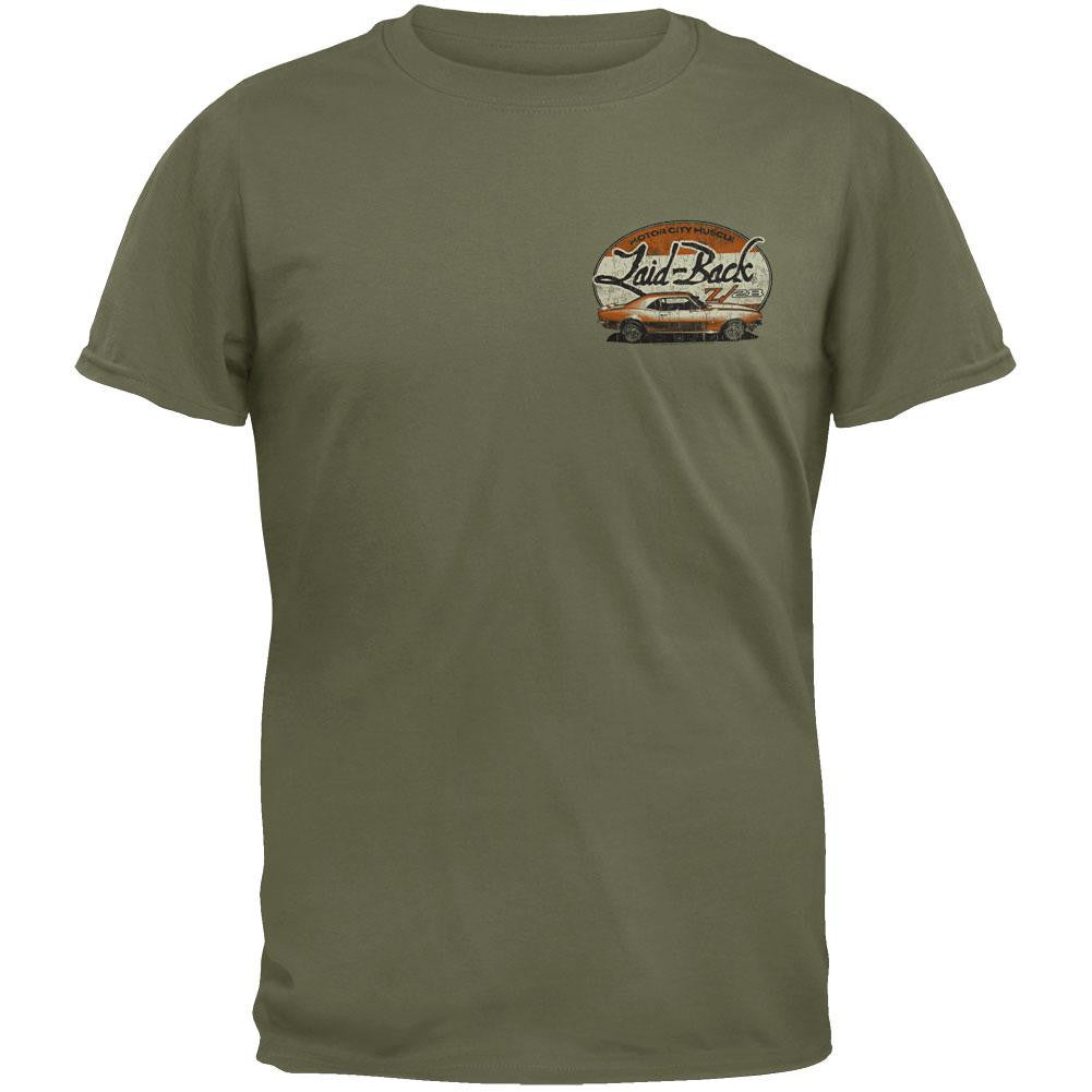 Laid Back - Halfway Camaro Overdye T-Shirt Men's T-Shirts Laid Back SM Green