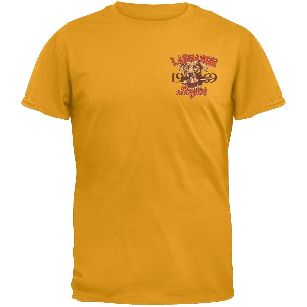 Laid Back - Labrador Lager Overdye T-Shirt Men's T-Shirts Laid Back 2X Yellow