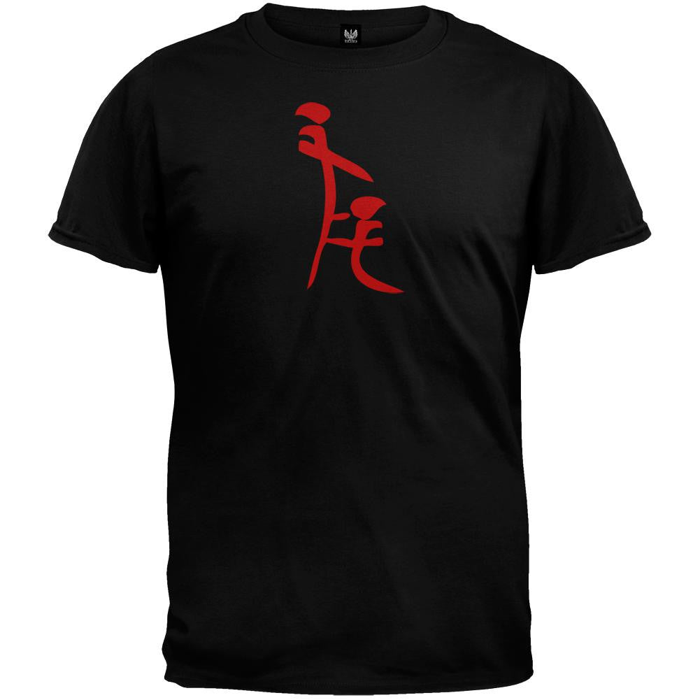Asian Blow Job Symbols T-Shirt Men's T-Shirts Old Glory 2XL Black