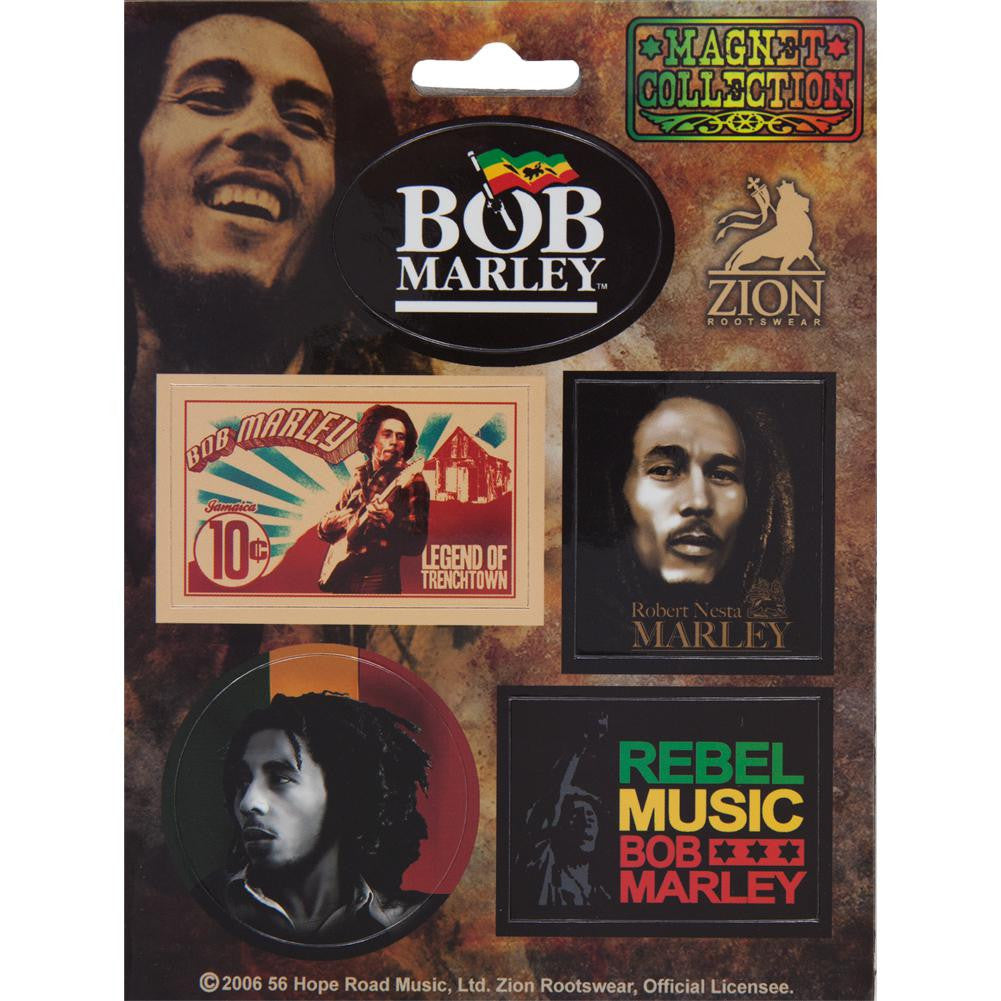 Bob Marley - Classics 5 Piece Magnet Set Refrigerator Magnets Old Glory