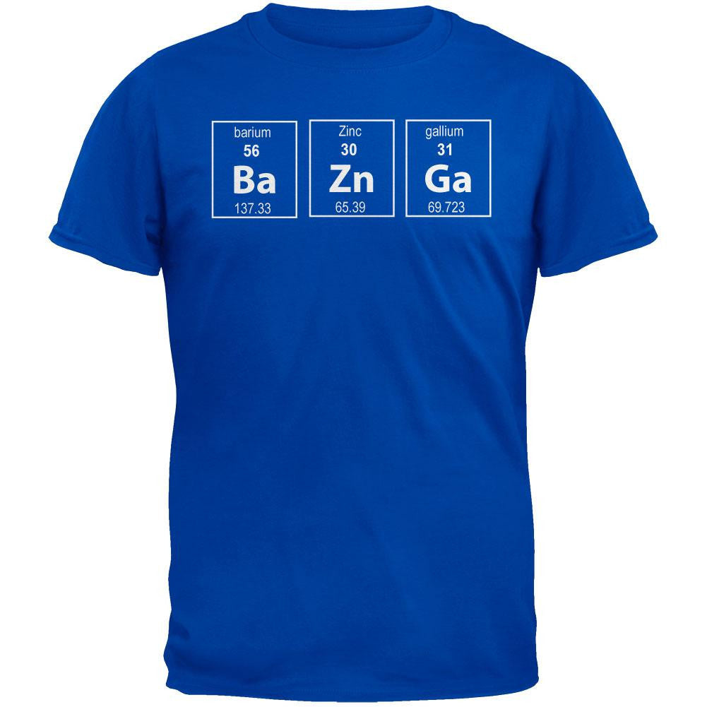 Bazinga Periodic Table Blue T-Shirt Men's T-Shirts Old Glory 2XL Blue