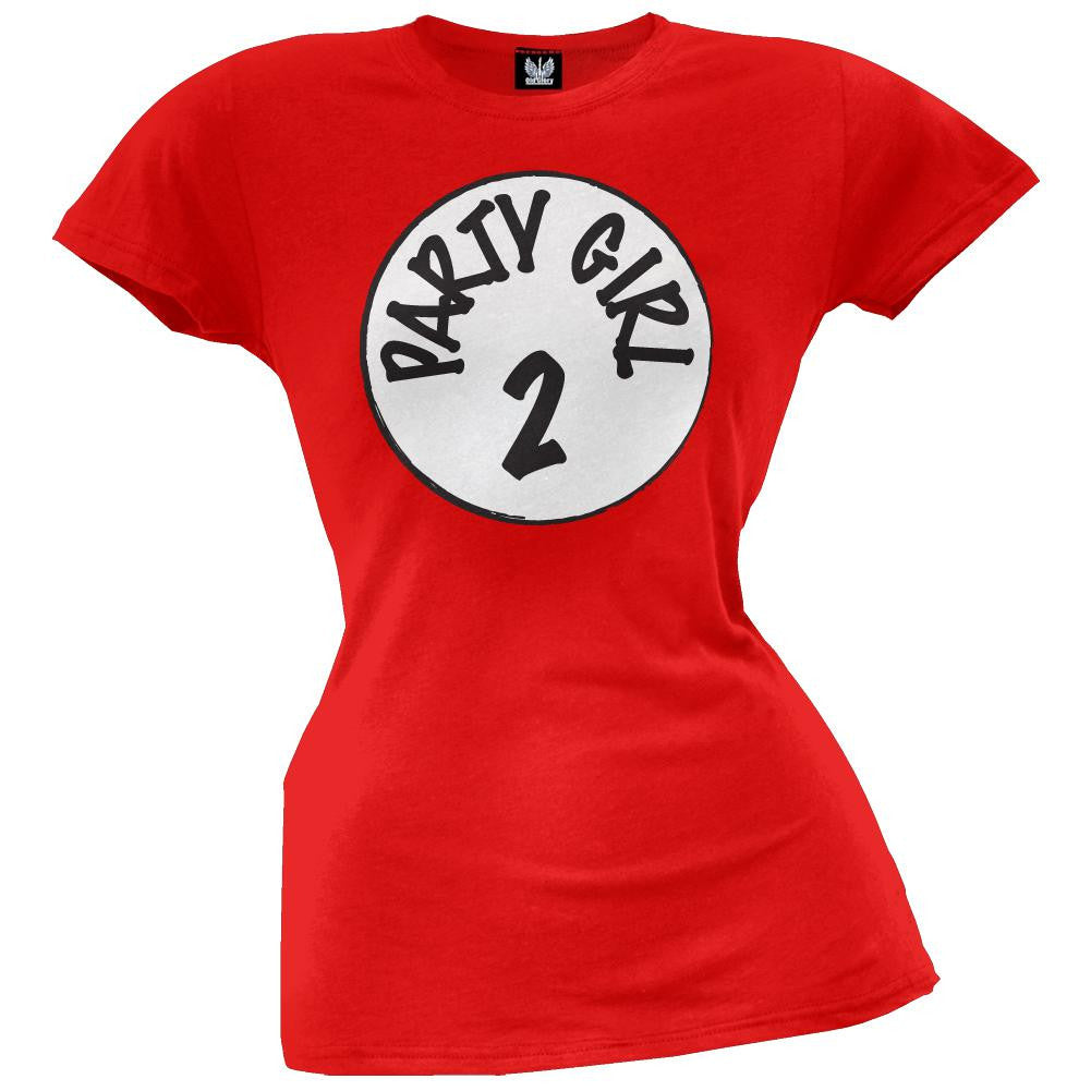 Party Girl Two Juniors T-Shirt Juniors T-Shirts Old Glory