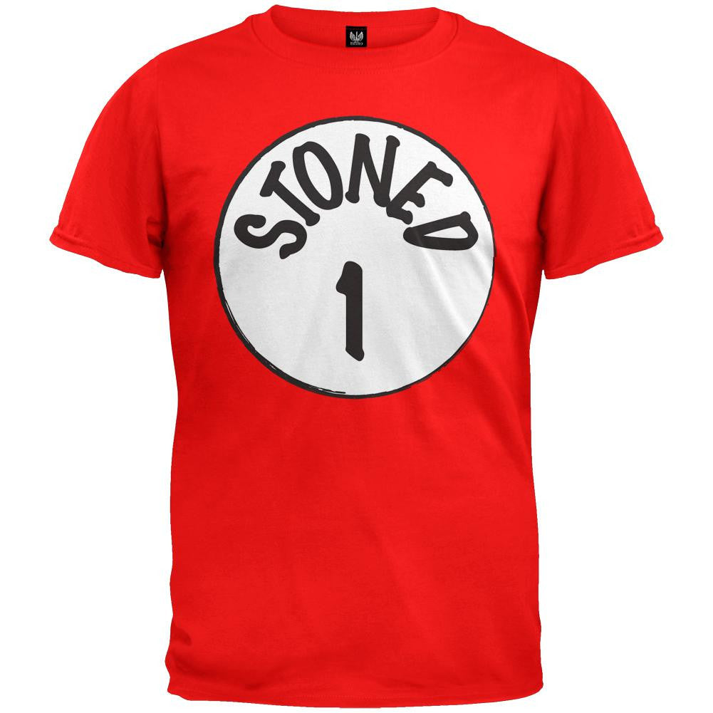 Stoned One T-Shirt Men's T-Shirts Old Glory 2XL Red