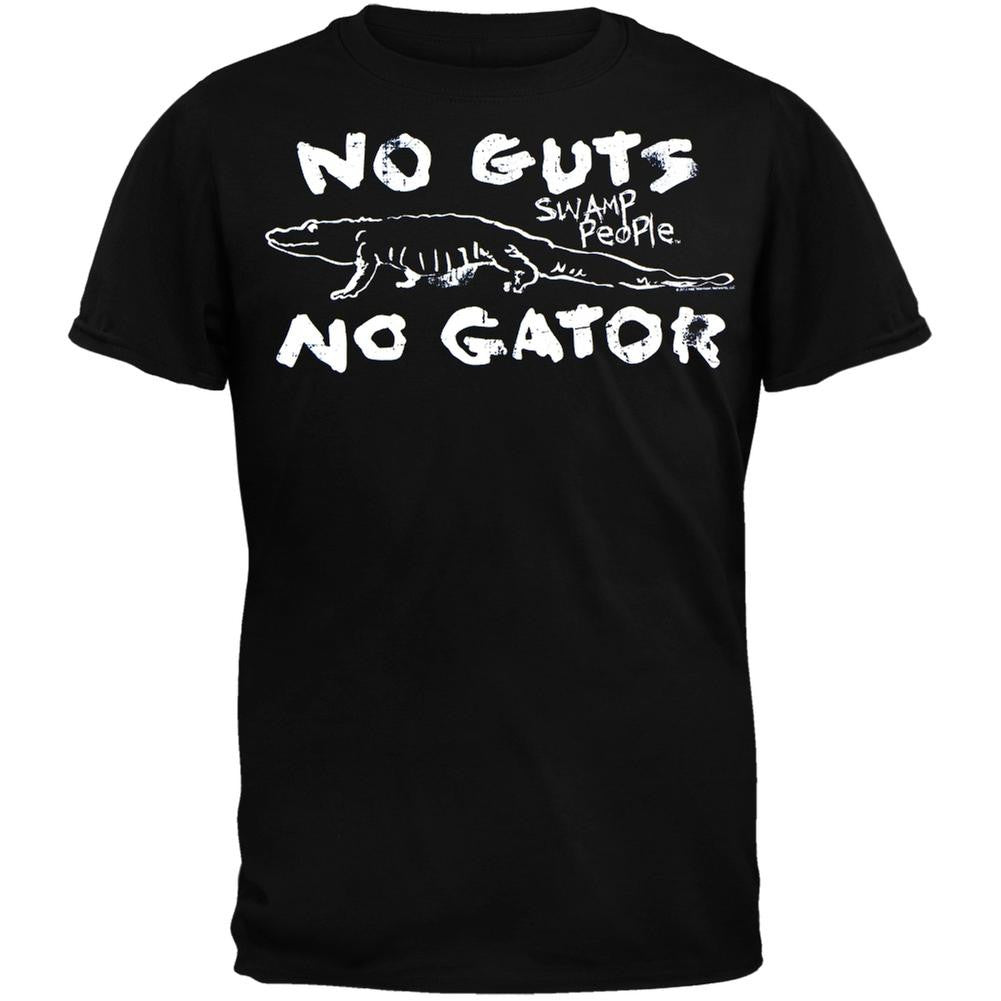Swamp People - No Guts No Gater Drawing T-Shirt Men's T-Shirts Swamp People SM Black