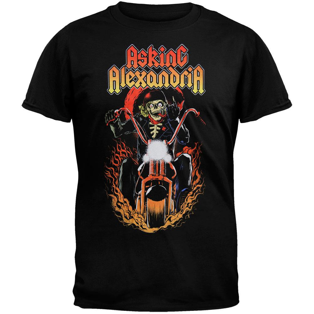 Asking Alexandria - Ride For Death Soft T-Shirt Men's T-Shirts Asking Alexandria SM Black