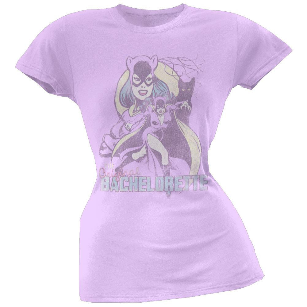 Catwoman - Bachelorette Juniors T-Shirt Juniors T-Shirts Catwoman LG Purple